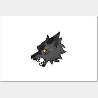 Wolf head Posters and Art